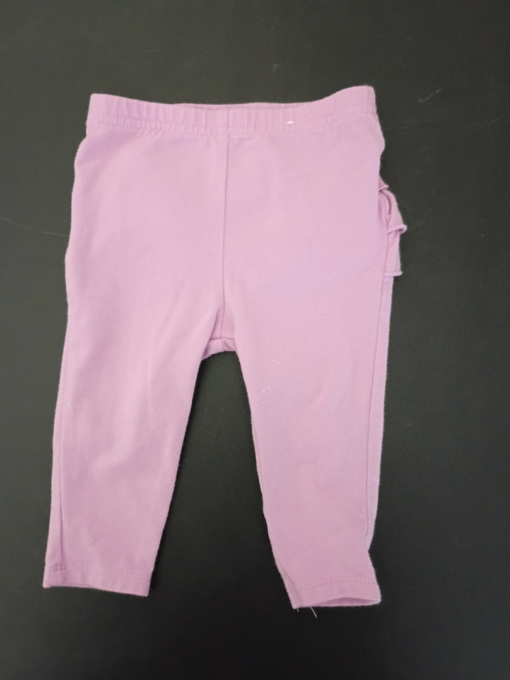 Garanimals Baby Girls Pink Ruffle-Back Leggings, Size 3-6 Months